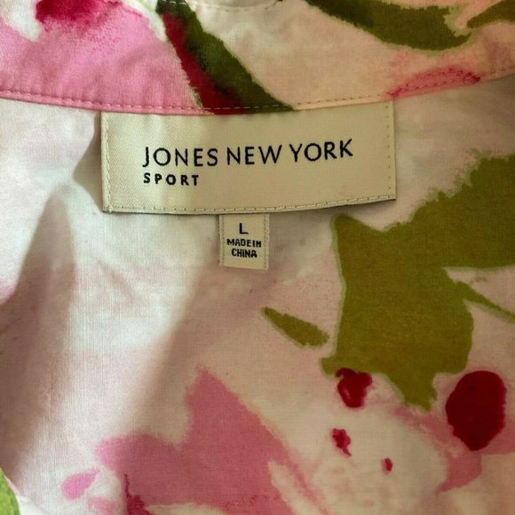 Johns New York Sport Flower Blouse Size L - Picture 8 of 8